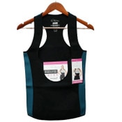 Wholesale - LRG BLK/TEAL WOMEN HOURGLASS NEOPRENE TANK (FLAT PACKED) C/P 12, UPC: 191730130690